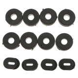 Maxbell 12pcs Bracket Side Cover Grommet for Motorcycle Car GS125 Black