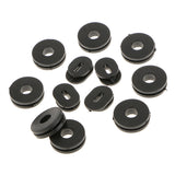 Maxbell 12pcs Bracket Side Cover Grommet for Motorcycle Car GS125 Black