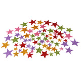 Maxbell 1 Pack Colorful Self Adhesive Star Shaped Foam Glitter Stickers Scrapbooking for Kid Craft