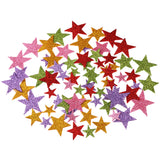 Maxbell 1 Pack Colorful Self Adhesive Star Shaped Foam Glitter Stickers Scrapbooking for Kid Craft