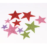 Maxbell 1 Pack Colorful Self Adhesive Star Shaped Foam Glitter Stickers Scrapbooking for Kid Craft