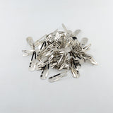 Maxbell 50 Pieces 5cm Sliver Metal Hairpins Hair Clips Snap Barrette Water Drop Design