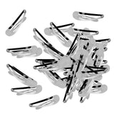 Maxbell 50 Pieces 5cm Sliver Metal Hairpins Hair Clips Snap Barrette Water Drop Design