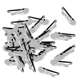 Maxbell 50 Pieces 5cm Sliver Metal Hairpins Hair Clips Snap Barrette Water Drop Design