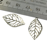 Maxbell 100pcs Vintage Filigree Leaf Pendant For Necklace Jewelry Making