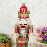 Maxbell Wooden Nutcracker Drummer Music Box