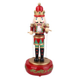 Maxbell Wooden Nutcracker Drummer Music Box