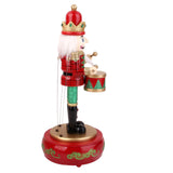 Maxbell Wooden Nutcracker Drummer Music Box