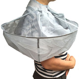 Maxbell Pro Salon Barber Gown Cloth Hair Cutting Cloak Home Hairdressing Cape Gray