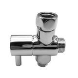 Maxbell Home Bathroom 3 ways T-adapter Valve Diverter for Handheld Shower Head Bidet G3/8'' G1/2''