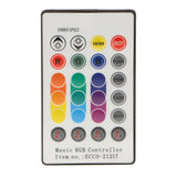 Maxbell 220V High Voltage LED Light Strip Light Controller RGB LED RF Remote Control with Music Modes- EU Plug