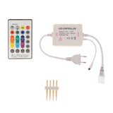 Maxbell 220V High Voltage LED Light Strip Light Controller RGB LED RF Remote Control with Music Modes- EU Plug