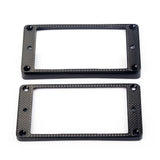 Maxbell Set of 2 Black Alloy Curved Bottom Humbucker Pickup Mounting Ring for Guitar