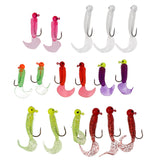 Maxbell Fishing Lures Set Jig Head Hooks Soft Fishing Baits Crankbait Artificial Kit