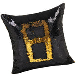 Maxbell Reversible Square Patchwork Sequins Cushion Glitter Cover Throw Pillowcase#2