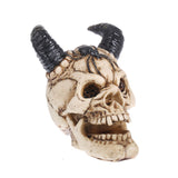 Maxbell 3D Resin Skull Monster with Horn Spider Ornament Party Decorative Handcraft