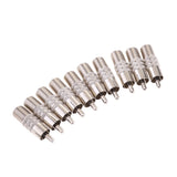Maxbell 10x F Type Female to RCA Male Coax Coaxial Cable Audio Adapter Connector