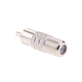 Maxbell 10x F Type Female to RCA Male Coax Coaxial Cable Audio Adapter Connector