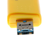 Maxbell 2-in-1 USB 2.0 OTG Multi Memory Card Reader for MicroSD SD SDHC SDXC Yellow