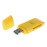 Maxbell 2-in-1 USB 2.0 OTG Multi Memory Card Reader for MicroSD SD SDHC SDXC Yellow