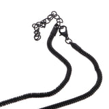 Maxbell Fashion Tassel Pendant Statement Long Chain Sweater Necklace Jewelry Black