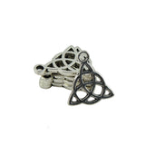 Maxbell 50 Pieces Tibetan Silver Triangle Celtic Knot Jewelry Making Charms Pendant