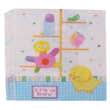 Maxbell 20pcs Disposable Paper Baby Duck Bottle Napkins Party Baby Shower Tableware