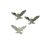 Maxbell 50 Pieces Tibetan Silver Hawk Eagle Bird Flying Charms Pendants Jewelry DIY