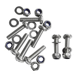 Maxbell 8 Pieces Durable Stainless Steel Kayak Canoe Boat Screws Bolt Nuts Hardware Kit M6