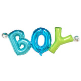 Maxbell Blue Aluminum Film Star Round Boy Letter Baby Balloons Set Kids Baby Shower Christening Birthday Party Supplies