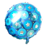 Maxbell Blue Aluminum Film Star Round Boy Letter Baby Balloons Set Kids Baby Shower Christening Birthday Party Supplies