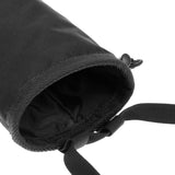 Maxbell 4.1" x 5.8" Black Cylindrical Waterproof Strong Nylon Climbing Bouldering Gym Chalk Powder Bag with Adjustable Waist Belt & Drawstring Closure