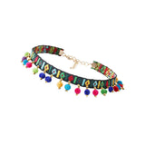 Maxbell Retro Ethnic Embroidery Floral Choker Necklaces for Women Match Any Dress