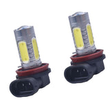 Maxbell 2 Piece Car White H8 H11 COB 7.5W LED Fog Light Daytime Running Lamp Bulbs