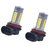 Maxbell 2 Piece Car White H8 H11 COB 7.5W LED Fog Light Daytime Running Lamp Bulbs