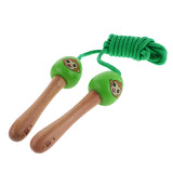 Maxbell Kids Animal Wooden Handled Jump Rope Skipping Rope Exercise Outdoor Indoor