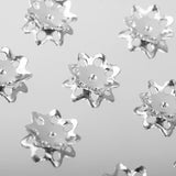 Maxbell 5 mm Flower Bead Caps Jewelry findings Silver Pack Of 10PCS