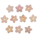 Maxbell 10 Pieces Beautiful Pink Natural Freshwater Shell Charms Beads for DIY Jewelry Making Flower Shape