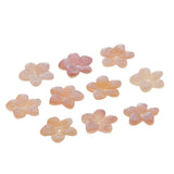 Maxbell 10 Pieces Beautiful Pink Natural Freshwater Shell Charms Beads for DIY Jewelry Making Flower Shape