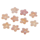 Maxbell 10 Pieces Beautiful Pink Natural Freshwater Shell Charms Beads for DIY Jewelry Making Flower Shape