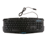 Maxbell 3 Colors Illuminated LED Backlight USB Wired Multimedia PC Gaming Keyboard