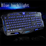 Maxbell 3 Colors Illuminated LED Backlight USB Wired Multimedia PC Gaming Keyboard