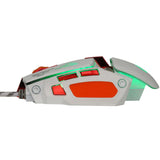 Maxbell 4000 DPI 7 Buttons LED USB Optical Wired Gaming Mouse for Pro Gamer White