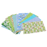 Maxbell 25 Pieces Green Cotton Fabric DIY Sewing Quilting Cloth Bedding Patchwork 20x10cm