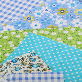 Maxbell 25 Pieces Green Cotton Fabric DIY Sewing Quilting Cloth Bedding Patchwork 20x10cm