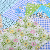 Maxbell 25 Pieces Green Cotton Fabric DIY Sewing Quilting Cloth Bedding Patchwork 20x10cm