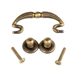 Maxbell Fashionable Stylish Durable Antique Home Cabinet Door Drawer Handle with 2 Screws Door Hardware 62mm Brass