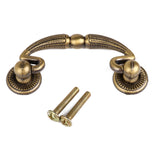 Maxbell Fashionable Stylish Durable Antique Home Cabinet Door Drawer Handle with 2 Screws Door Hardware 62mm Brass