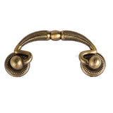 Maxbell Fashionable Stylish Durable Antique Home Cabinet Door Drawer Handle with 2 Screws Door Hardware 62mm Brass