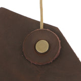 Maxbell PU Leather Storage Bag Cover Brown Pouch Case for Charger Adapter Cable Headsets